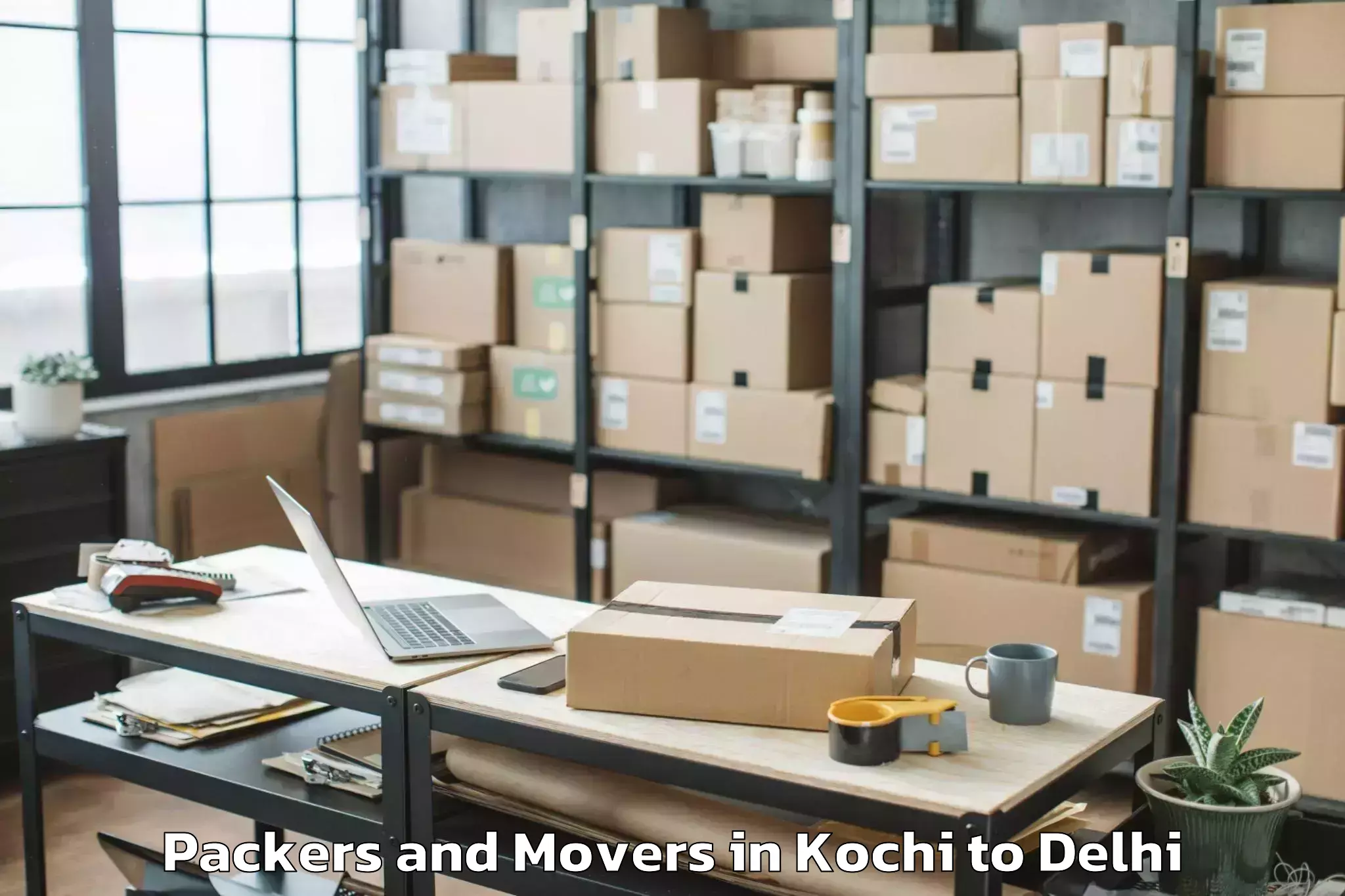 Top Kochi to Aggarwal City Mall Pitampura Packers And Movers Available